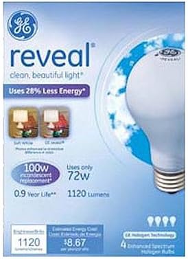 HALOGEN BULB SW 72W 4PK