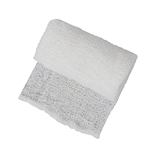 Sterile Krinkle Kerlix Type Gauze Bandage Rolls [Pack Of 5] Highly Absorbent Fluff 100% Cotton Bandages Roll 4.5"X4.1Yds 6-Ply - Individually Wrapped Mesh Gauzes + 1 Roll Of Vakly Medical Tape #TOP4
