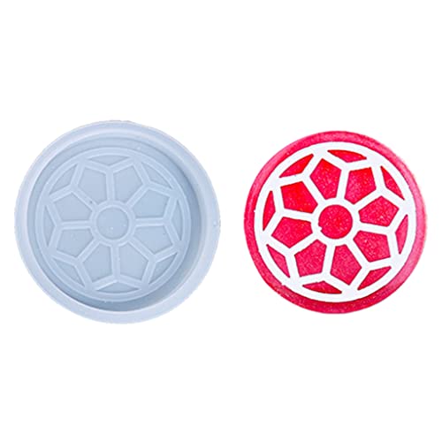 1/3Pcs Resin Coaster Molds Flower Pattern Silicone Molds for Epoxy Casting DIY