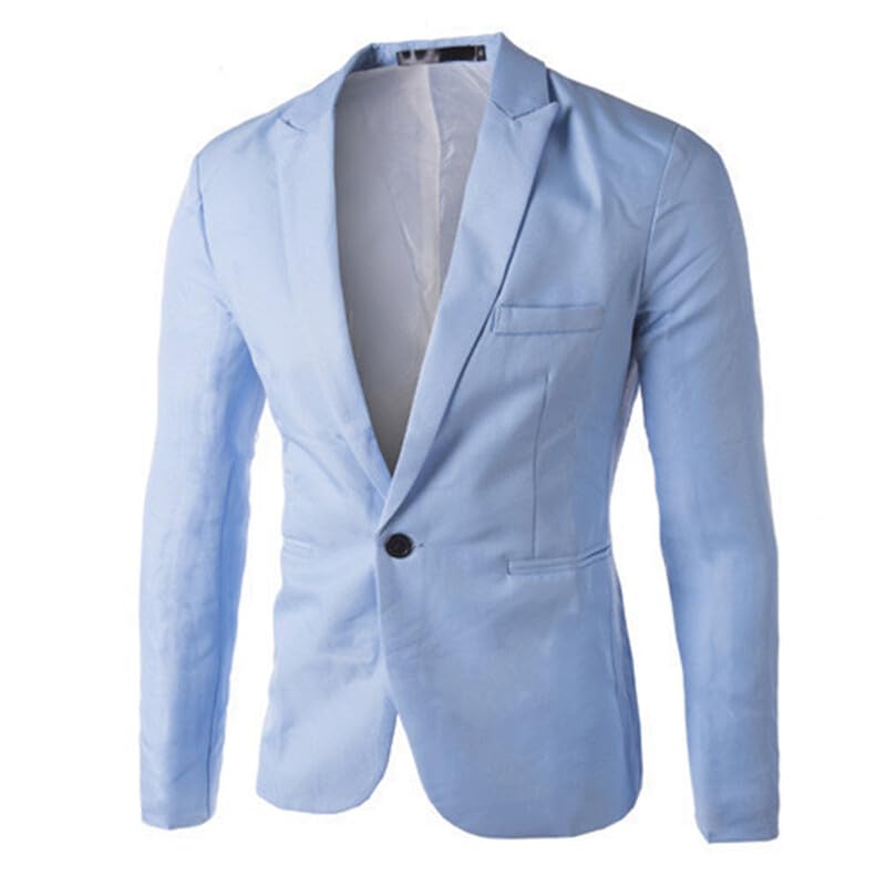 Blazer formel pour hommes veste décontractée affaires bleu