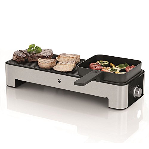 WMF Kitchenminis - Mini Grill 1000 W, Planchas Grill Antiadherentes