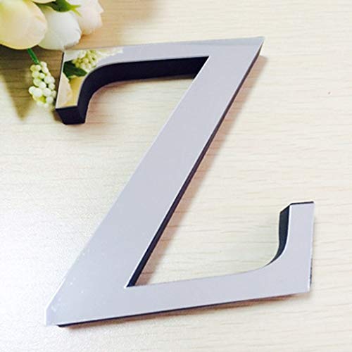 Thinktoo 26 Letters DIY 3D Mirror Acrylic Wall Sticker Decals Home Decor Wall