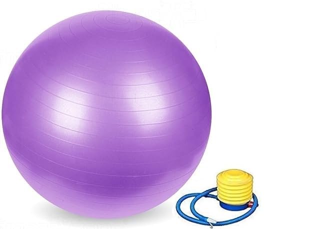 ShopiMoz Swiss Ball 65 CM with Foot Pump for Balance, Stability, Pregnancy and Physical Therapy (Purple) (B0CQTFLV1R) Amazon Price History, Amazon Price Tracker