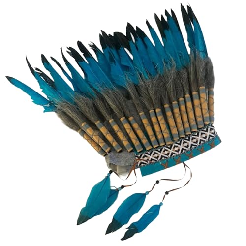 Bandeau ethnique à plumes colorées et légères pour parfaire votre costume de carnaval