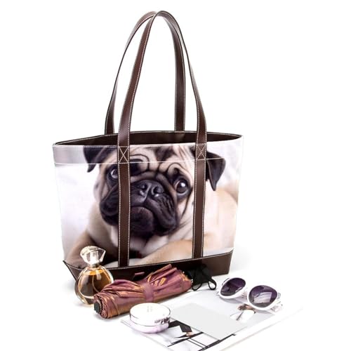 Sac fourre-tout avec fermeture eclair grand format zippe en toile - 4