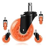 8T8 Office Chair Caster Wheels 2.5'', Swivel Caster Wheels Heavy Duty with Plug-in Stem,Quiet & Smoo