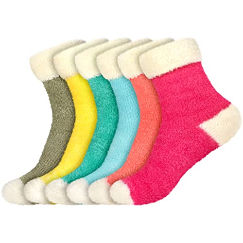 Calcetines de cama para mujer suaves y cálidos para noches de invierno en casa