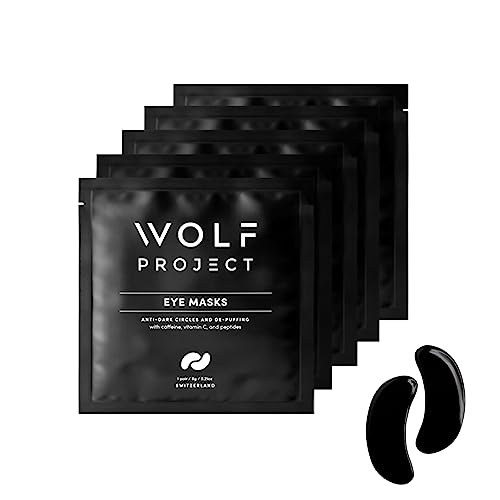Wolf Project Under Eye Mask For Dark Circles And Puffiness With Caffeine, Vitamin C, Peptides To Instantly Reduce Dark Circles, Puffy Eyes, Undereye Bags, And Wrinkles (5 Pairs) #TOP14