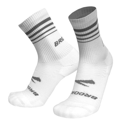 Image of Brooks Run-In Crew Sock 3-Pack, Crew Length, Arch Support, Running Socks