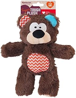 Rosewood Multi-Function Tough Dog Toy with Rope Core And Squeaker clear