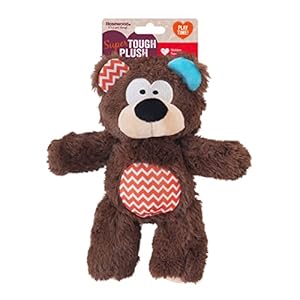 Rosewood Multi-Function Tough Dog Toy with Rope Core And Squeaker clear, for All Breed Sizes