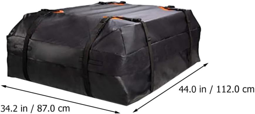 Waterproof Car Roof Bag 420d Oxford Fabric Auto Rooftop Cargo Carrier Large Capacity UV Resistant Dustproof Vehicle Storage Pouch for Travel