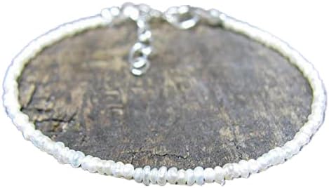 Pearl Bracelet, Delicate Pearl Bracelet, Sterling Silver Pearl Bracelet, Bridesmaid Bracelet Gift, Dainty Natural Pearl Bracelet 2mm Code- WAR6608