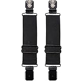 Dream Apparel Elastic Boot Straps Clips Adjustable Pant Clips Stirrups Leg Straps for Biker Women Men Motorcycle Black