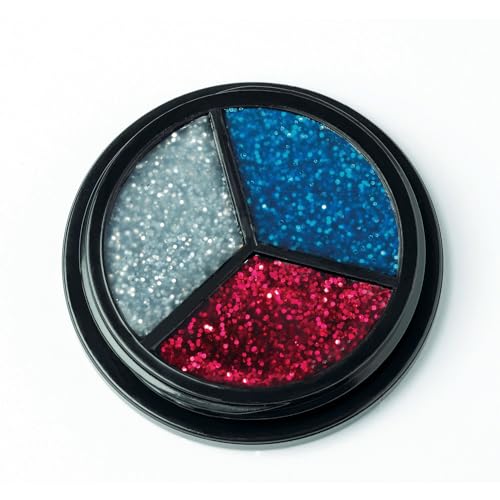 Jofrika Schminke - Glitter-Trio - silber-rot-blau