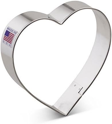 Miniatura 9 de Cortador de galletas de corazón de San Valentín de Ann Clark, 10,16 cm. Fabricado en EE. UU