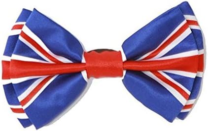 Men's Unisex Wedding Party Tuxedo UK Flag United Kingdom Flag England Flag British Flag Red,White, and Blue Dress Bow Tie Bowtie! Brand New in Factory Box!