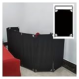 HGJHJJHK Einziehbare Verkehrsbarrikade, Faltbarer Sicherheitsbarrikade-Einfahrtszaun, leichte Aufzugwartung, tragbares Scherentor, 3 Farben (Farbe: Schwarz, Größe: 7 Stück)