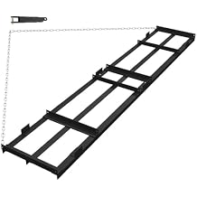 Hipicute 6 FT Drag Harrow Driveway Grader, Heavy Duty Power Rake, Driveway Drag for Gravel w/ 6 FT Chain, Tow Behind Lawn Rake for ATV, UTV, Tractor, Mower, Land Leveler for Gravel, Sand, Soil, Hay