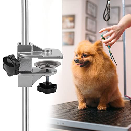 Restokki Hunde Trimmtisch Clamp Metall Hundepflege Tisch Arm H Bar, Hundefriseur Tisch Clamp Hundesalon Tischarm, Clip Halterung Für Die Fellpflege von Hunden Und Katzen (Inner Dia 2.3x2.3cm)
