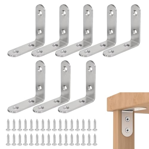 Soporte de Esquina, Escuadras para Estanterias, 8 Piezas Angulos Metalicos, Soporte de Esquina, Soportes De Esquina De Metal, Escuadras Metalicas, Soporte De Esquina ángulo, Conectores de Angulo