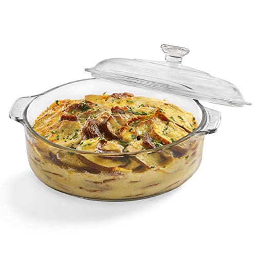 Comparison: Best Libbey 2 Qt Covered Casserole 3 Libbey Baker's Basics Glass Casserole Baking Dish with Cover, 2-quart