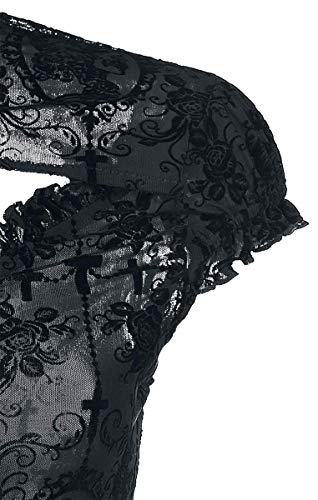 Banned Alternative Dark Lady Donna T-Shirt Nero S