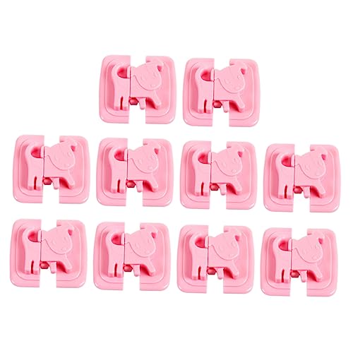 WATIIFUFU 10個小犬デザインの子供用 ロック 簡単取り付けでドアや引き出し