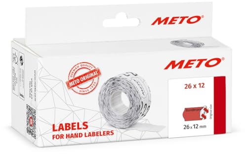 Original Meto Price Gun Labels Form Special Price (26 x 12 mm, 1-line, 6,000 Pieces, Fluorescent red, Permanent Adhesive)