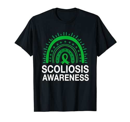 Cosliosis Awareness Boho Rainbow Apparel Cinta Verde Camiseta