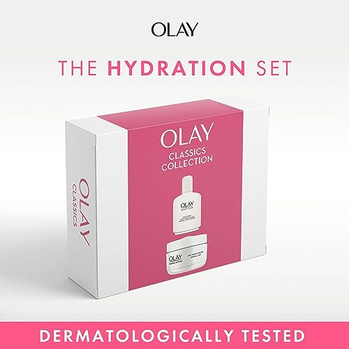 Olay Skincare Gift Set: Beauty Fluid Face & Body Moisturiser + Double Action Face Cream And Primer, Skin Care Christmas Gifts For Women, 100ml + 50ml - Image 3