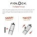 FIDLOCK Twist Bottle 600ml Set | Bike Water Bottle Holder with Attached Bottle | Connector Twist Plus Base Mount | Cage Free Magnetic Bicycle Water Bottle Holder Mount | Clear