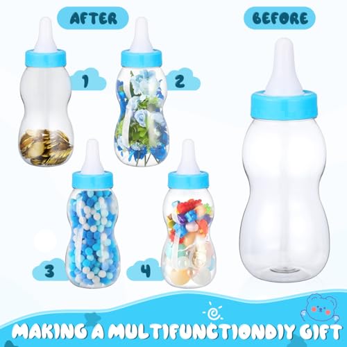 Image of SUPVOX Baby Bottle Piggy Bank 11.02 inch Transparent Money Box Saving Pot for Coins Desktop Ornament for Kids Birthday Gift for Boys and Girls