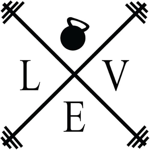 Miniatura 4 de Calcomanía de vinilo para pared, gimnasio de amor, 20 x 20 pulgadas, calcomanía motivacional positiva y saludable para oficina, sala de