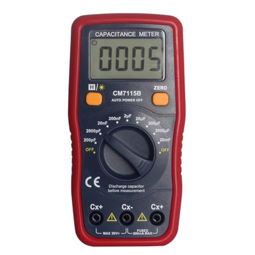 Hopbucan CM7115B Capacimètre Multimètre Numérique Outil de Mesure à Écran LCD, Mise à Niveau CM-7115A