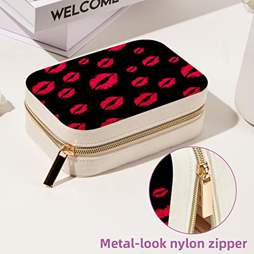 Caja de joyería portátil Red Lips: el detalle ideal para viajeras y amantes de la moda 7