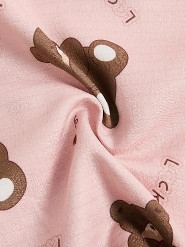 Image of Verdusa Women's 2 Piece Pajama Sets Cute Printed Fall Pajamas Sleepwear Button Up Shirt with Pants Lounge Pjs