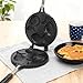 ZOOFOX Taiyaki Fish-shaped Waffle Maker, 3 Fish Shaped Cake Pan with Non Stick Cooking Plate, Japanese Fish Shaped Waffle Iron Double Pan Mold, Easy to Clean