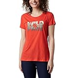 lakers last championship Komfort-stretch Columbia Damen Hidden Lake Kurzärmeliges T-Shirt, Bright Poppy Heather, Be Free, L