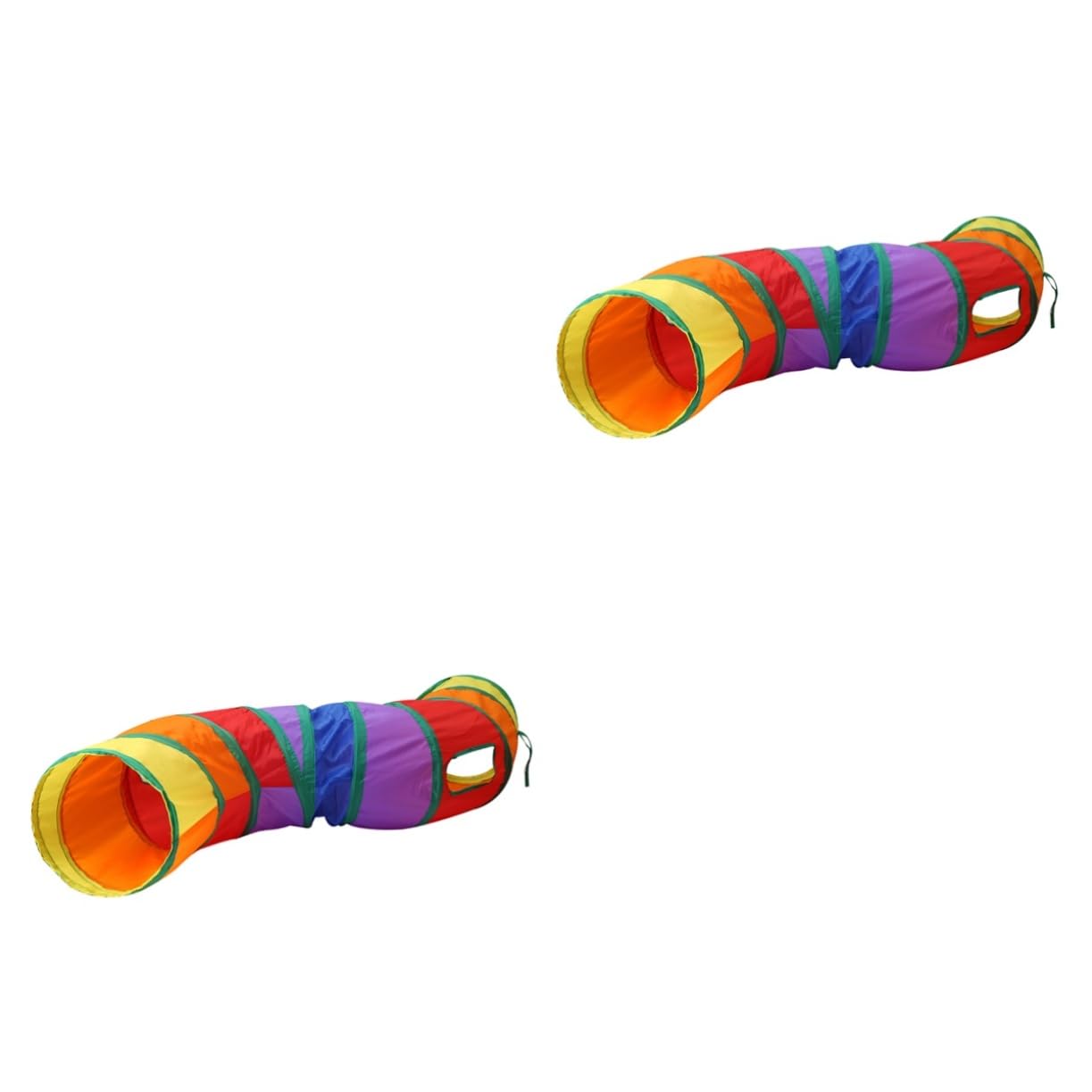 Yardwe 2stücke Rainbow Cat Tunnel Spielzeug Faltbarer Katzentunnel Bunten Farben Für Interaktives Für Katzen Und Kätzchen Leicht Und Platzsparend