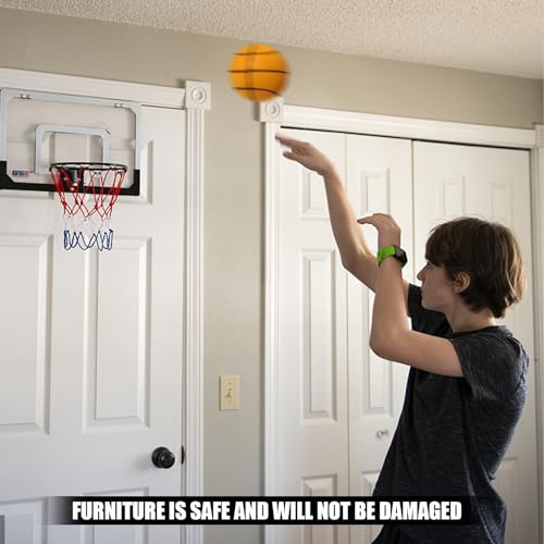 GBPLAIN Silent Foam Basketball Set - 18cm Mini Basketball Toys Set - Kids Sports Balls Quiet Basketball Dribbling Indoor - Soft Indoor Outdoor Basketball Games - Great Fun for Kids - Thumbnail 7