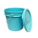 Heavy Duty Detailing Bucket (3.5 Gal) and Bucket Lid (for Car Wash, Boat, Truck, RV, Fishing & More) (White)