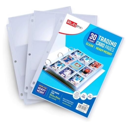 Rubex Trading Card Sleeves 540 Pockets Double-Sided 9-Pocket 30 Heavyweight Page Protectors 3 Ring Binder Sleeves Baseball Pokemon Coupon Photocards Sport Game Cards Collecting Holder Skylanders