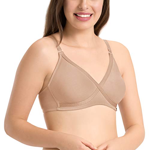 Image of Amante Every de Pink Solid Non-Wired Non Padded Everyday Bra