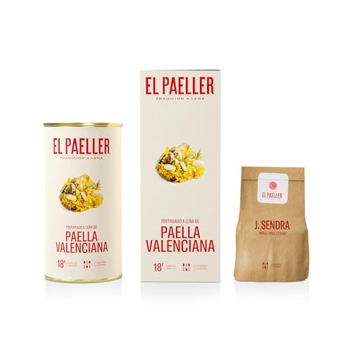 EL PAELLER - Preparado Paella Valenciana | Sabor Auténtico | Cocinado Artesanalmente a Leña | Ingredientes 100% Naturales | Para 2-3 Personas | Fácil de Preparar en solo 18 Minutos | Sin Gluten
