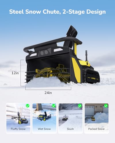 image for YARBO Snow Blower Robot with Modular Design, 24/7 Autonomous 2-Stage E