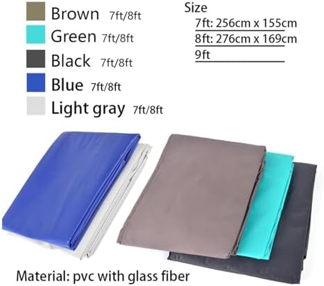Black Billiard Pool Table Cover Indoor/Outdoor Protection, Machine Washable, Patio Table Cover for Pool Table