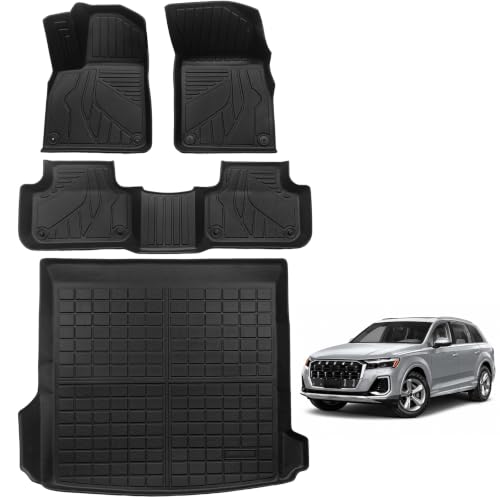 Tapis de sol imperméable et protection de coffre auto Audi Q7 Q8
