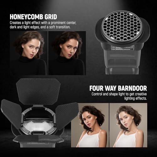 Image of NEEWER Silicone Square Flash Head Adapter Ring with Magnetic Round Flash Head Accessory Color Gel Kit for Z880 Z760 NW760 NW700 NW620 NW635II TT560 Square Head Speedlite, CRM3