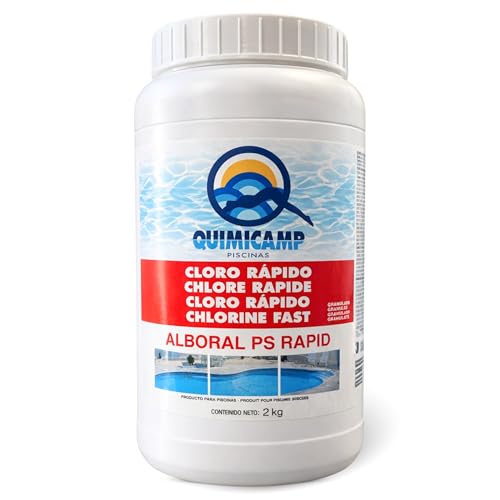 Cloro Choque Accion Rapida, Recuperador Agua Piscina deteriorada, Tratamiento Inicial de la Piscina, Fabricado en España, Forma del Producto Granular, Contiene 2 Kg